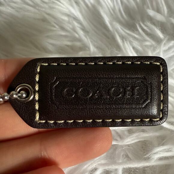 1.5" y2k COACH vintage Fob Bag Charm Hang tag Hangtag - Picture 1 of 2